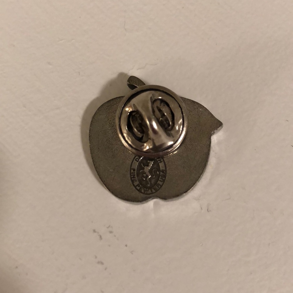 Pewter Apple Pin - Picture 2 of 2